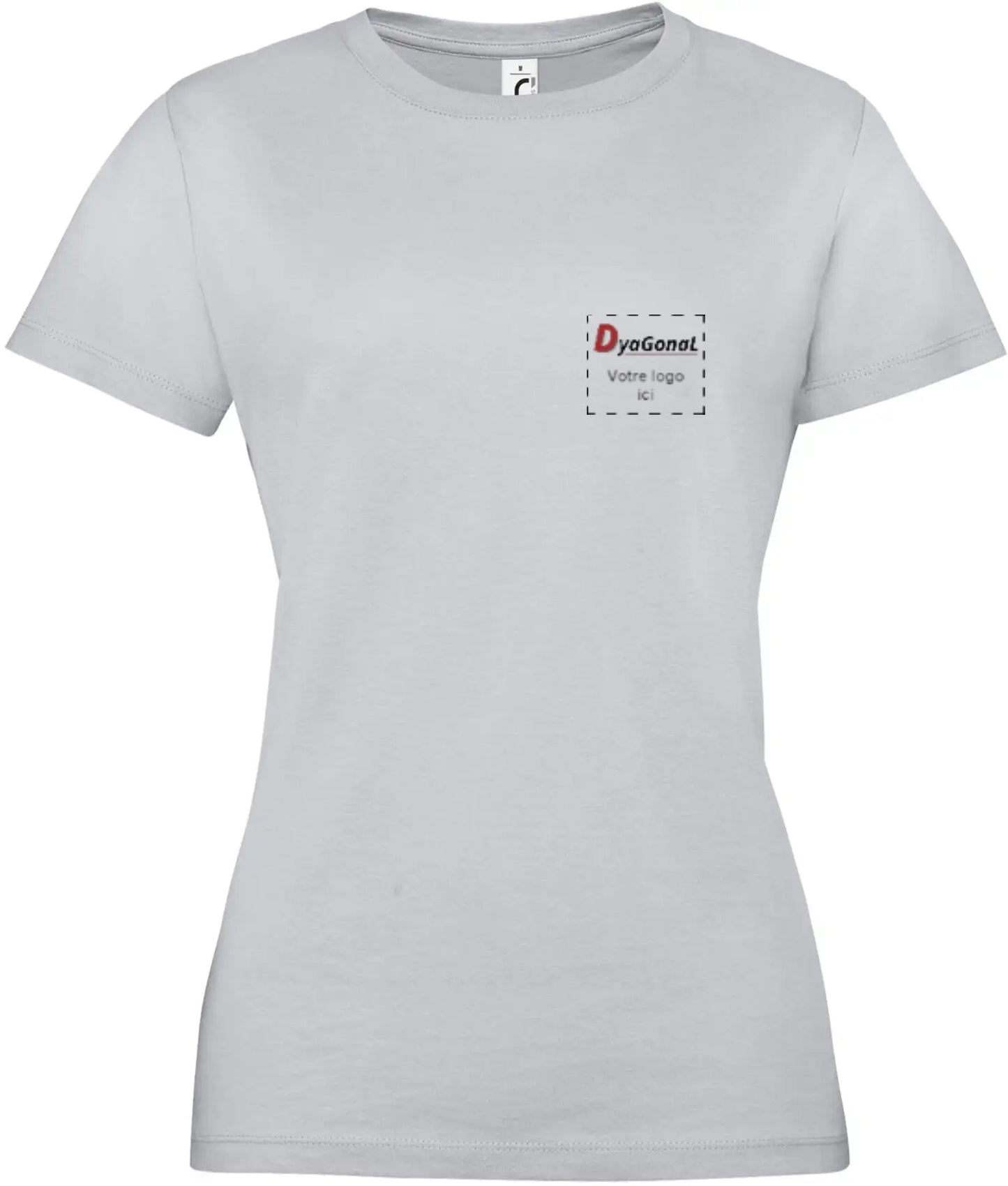 Textile: Tee-shirt REGENT à manches courtes personnalisé avec votre logo Modèle Femme Divers coloris