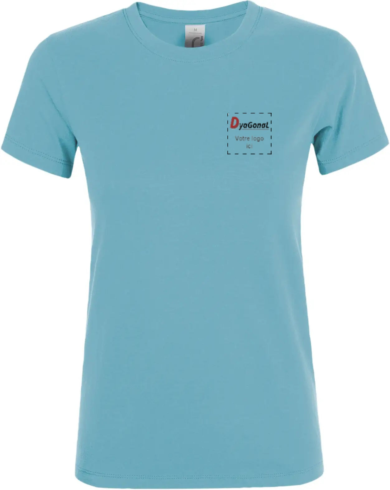 Textile: Tee-shirt REGENT à manches courtes personnalisé avec votre logo Modèle Femme Divers coloris