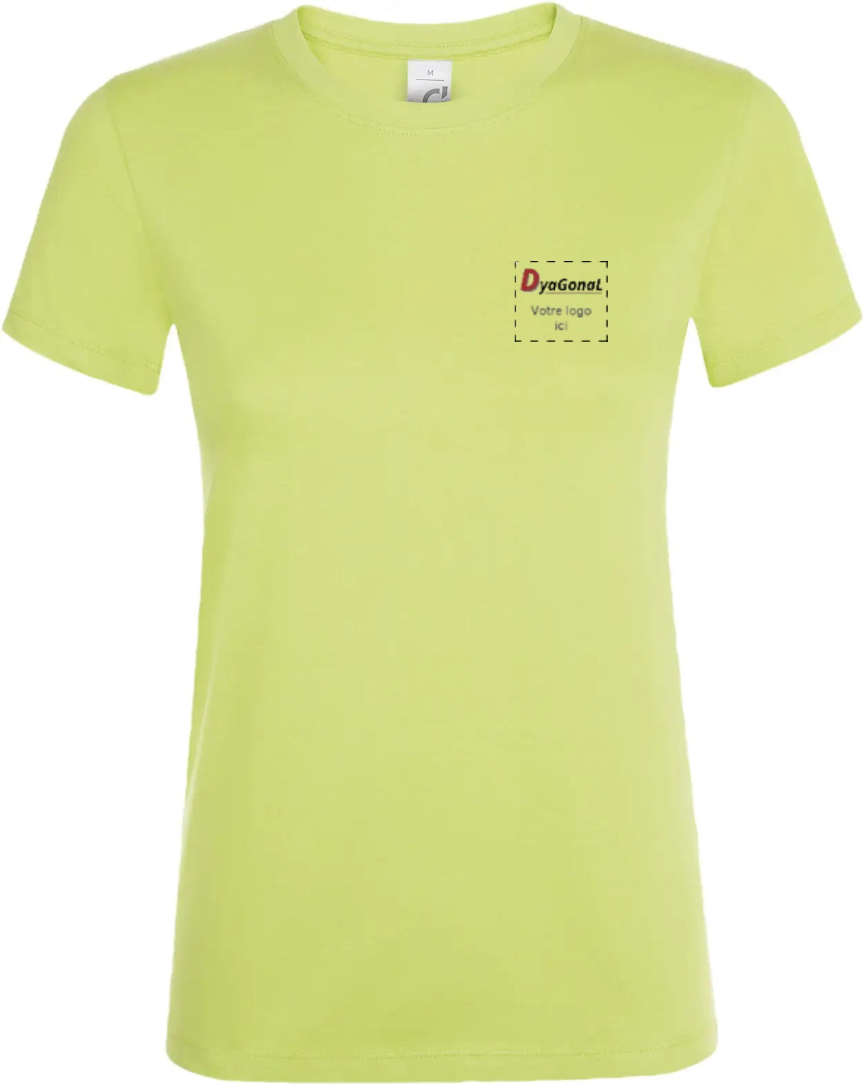 Textile: Tee-shirt REGENT à manches courtes personnalisé avec votre logo Modèle Femme Divers coloris