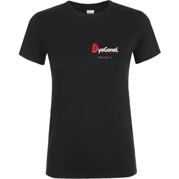 Textile: Tee-shirt REGENT à manches courtes personnalisé avec votre logo Modèle Femme Divers coloris