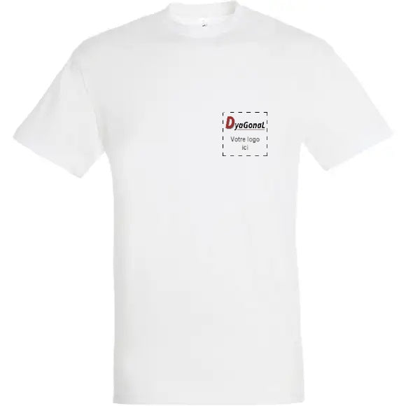 Textile: Tee-shirt REGENT à manches courtes personnalisé avec votre logo Modèle Homme Divers coloris