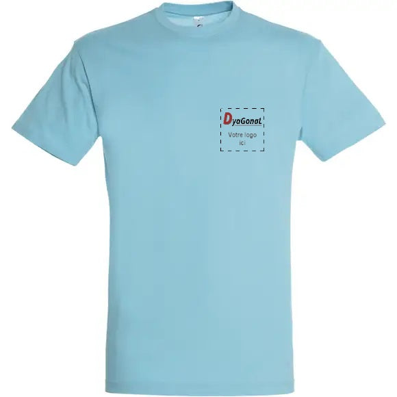 Textile: Tee-shirt REGENT à manches courtes personnalisé avec votre logo Modèle Homme Divers coloris