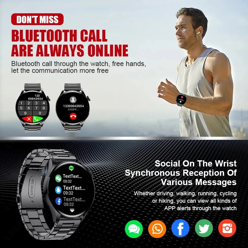 Montre GT3 Pro Pour Hommes Femmes Smart Watch Nouveau Bluetooth Appel Full Touch Amoled Diy Dails Sport Étanche SmartWatch Pk Gt3 Pro Watch