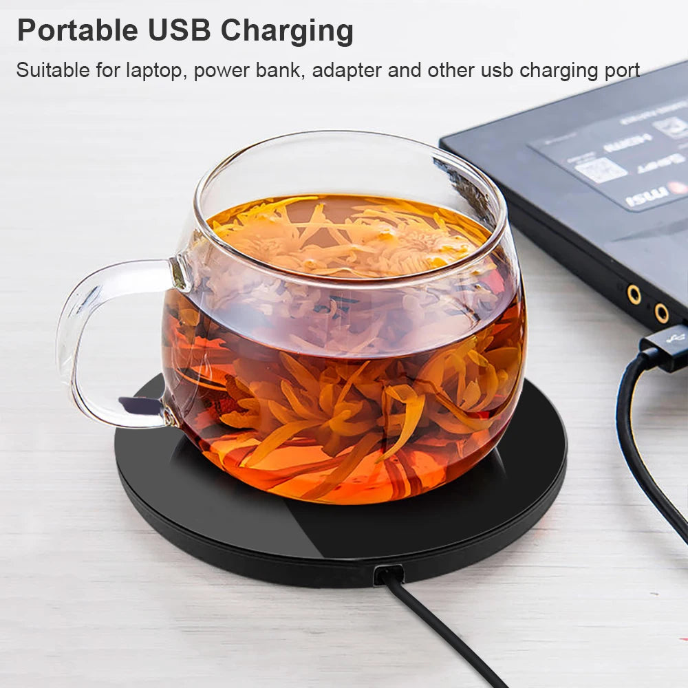 Chauffe-Tasse USB Coussin Chauffant Électrique Lait Thé Eau Thermostatique Dessous De Verre Tasse Chauffe-Tasse Pour Bureau À Domicile DC 5V