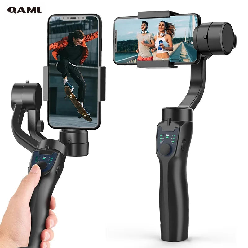 Stabilisateur F8 Portable 3-Axes Cardan Support De Téléphone Anti Shake Stabilisateur D’enregistrement Vidéo pour Xiaomi iPhone Téléphone Portable Smartphone