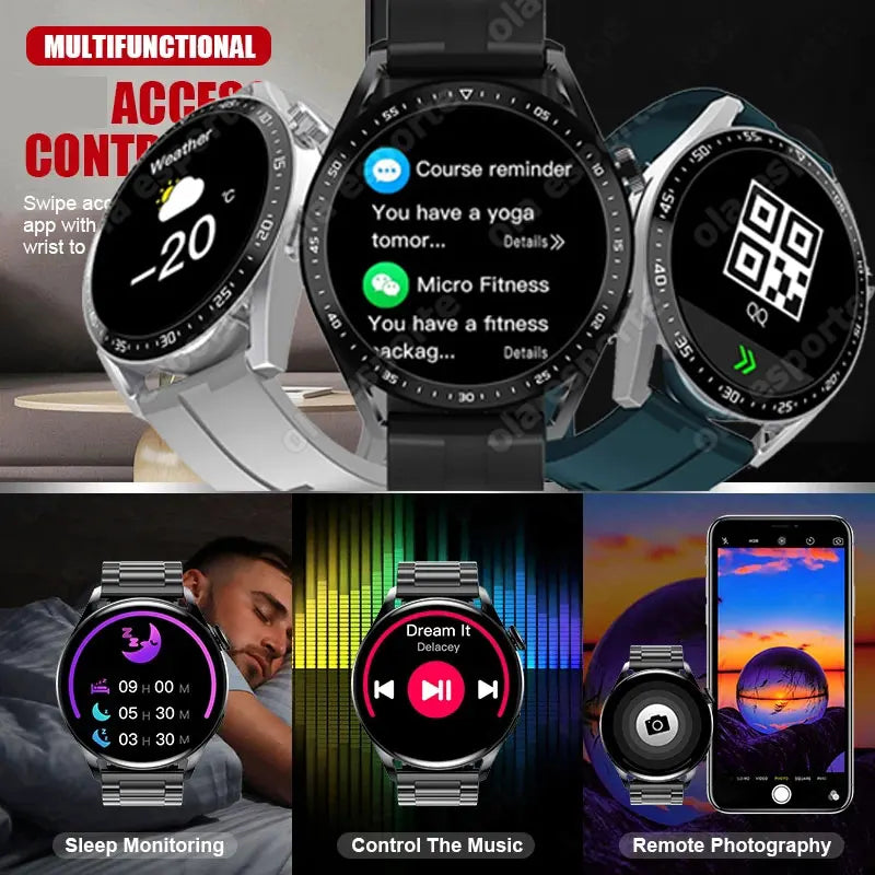 Montre GT3 Pro Pour Hommes Femmes Smart Watch Nouveau Bluetooth Appel Full Touch Amoled Diy Dails Sport Étanche SmartWatch Pk Gt3 Pro Watch