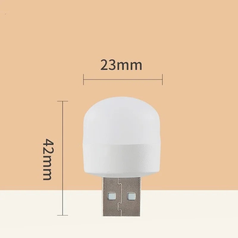 Mini Veilleuse USB de 5 à 20 pces - Ampoule Blanc Chaud Protection Des Yeux Livre Lecture Lumières Ordinateur Mobile Puissance Charge Lampe De Nuit Ampoules