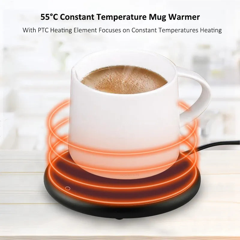 Chauffe-Tasse USB Coussin Chauffant Électrique Lait Thé Eau Thermostatique Dessous De Verre Tasse Chauffe-Tasse Pour Bureau À Domicile DC 5V