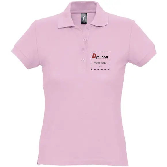 Textile: Polo Passion à manches courtes personnalisé avec votre logo Modèle Femme Divers coloris