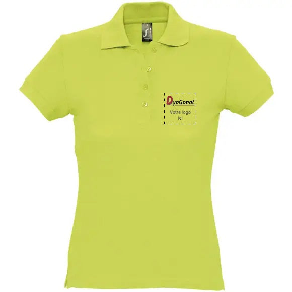 Textile: Polo Passion à manches courtes personnalisé avec votre logo Modèle Femme Divers coloris